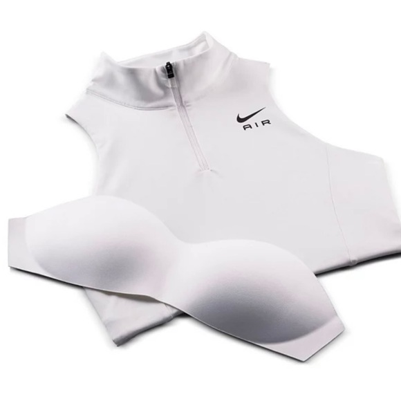 Nike *New With Tags* Air Women's Dri-FIT 1/2 Zip Sports Bra - Picture 5 of 8